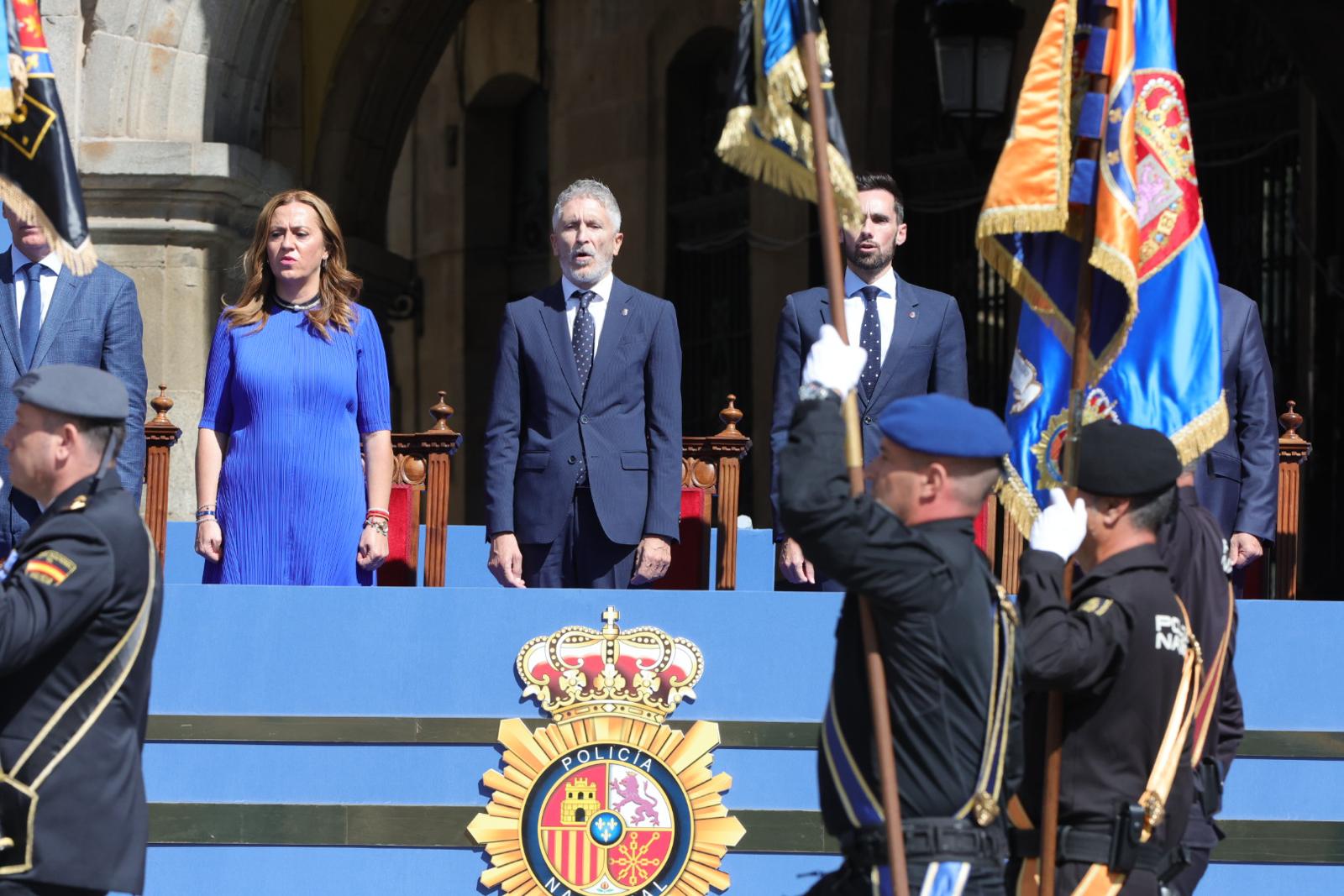 Marlaska, en el acto central de celebración del Día de la Policía en Salamanca
