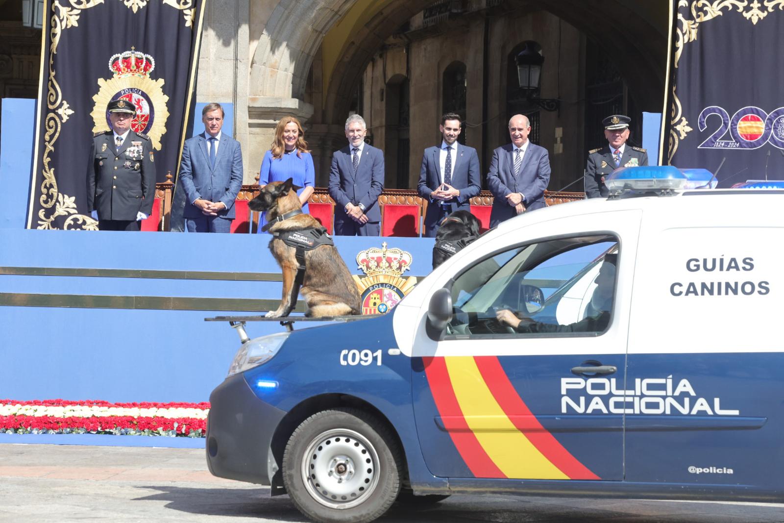 Marlaska, en el acto central de celebración del Día de la Policía en Salamanca