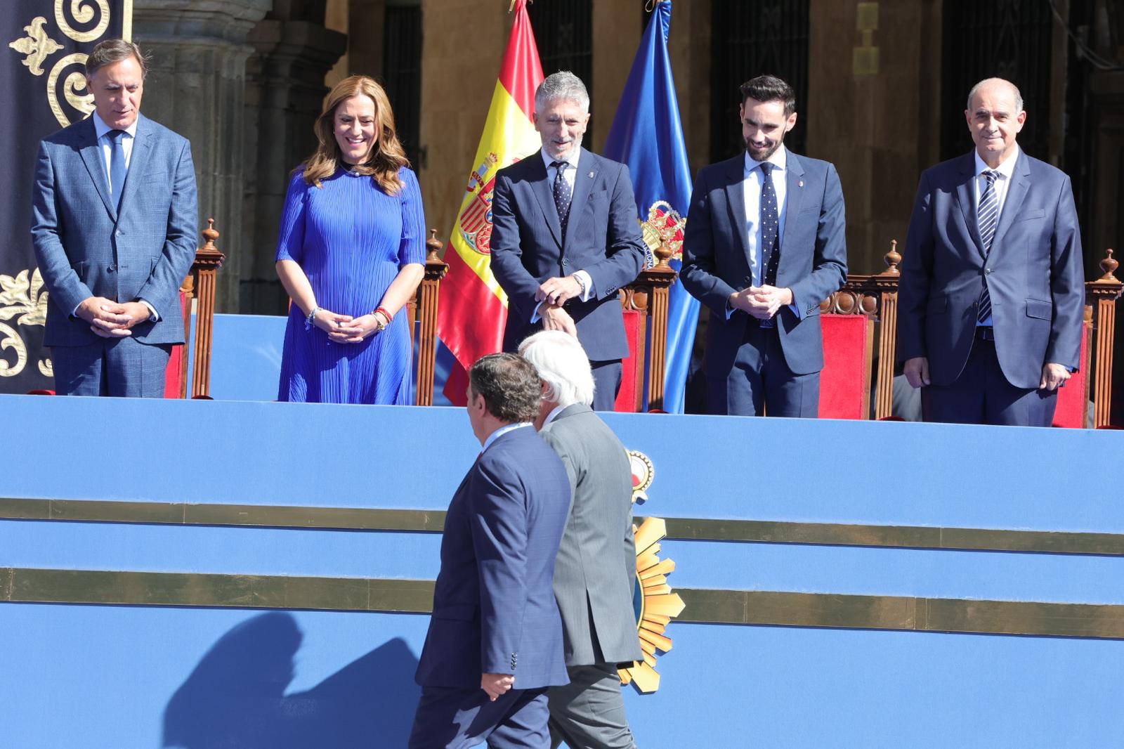 Marlaska, en el acto central de celebración del Día de la Policía en Salamanca