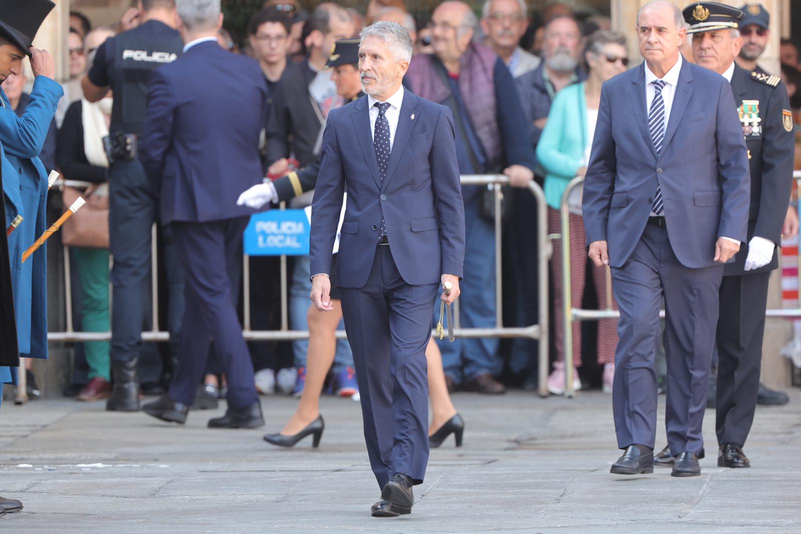 Marlaska, en el acto central de celebración del Día de la Policía en Salamanca