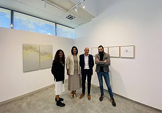 Lourdes Germain junto a Silvia González, Juan Carlos Bueno y Jorge Gil.