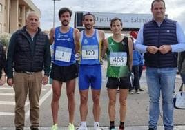 Los tres mejores de la última edición de la Media Maratón de la Diputación.