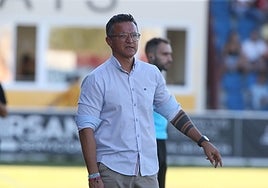 Dani Ponz, durante el partido de este domingo