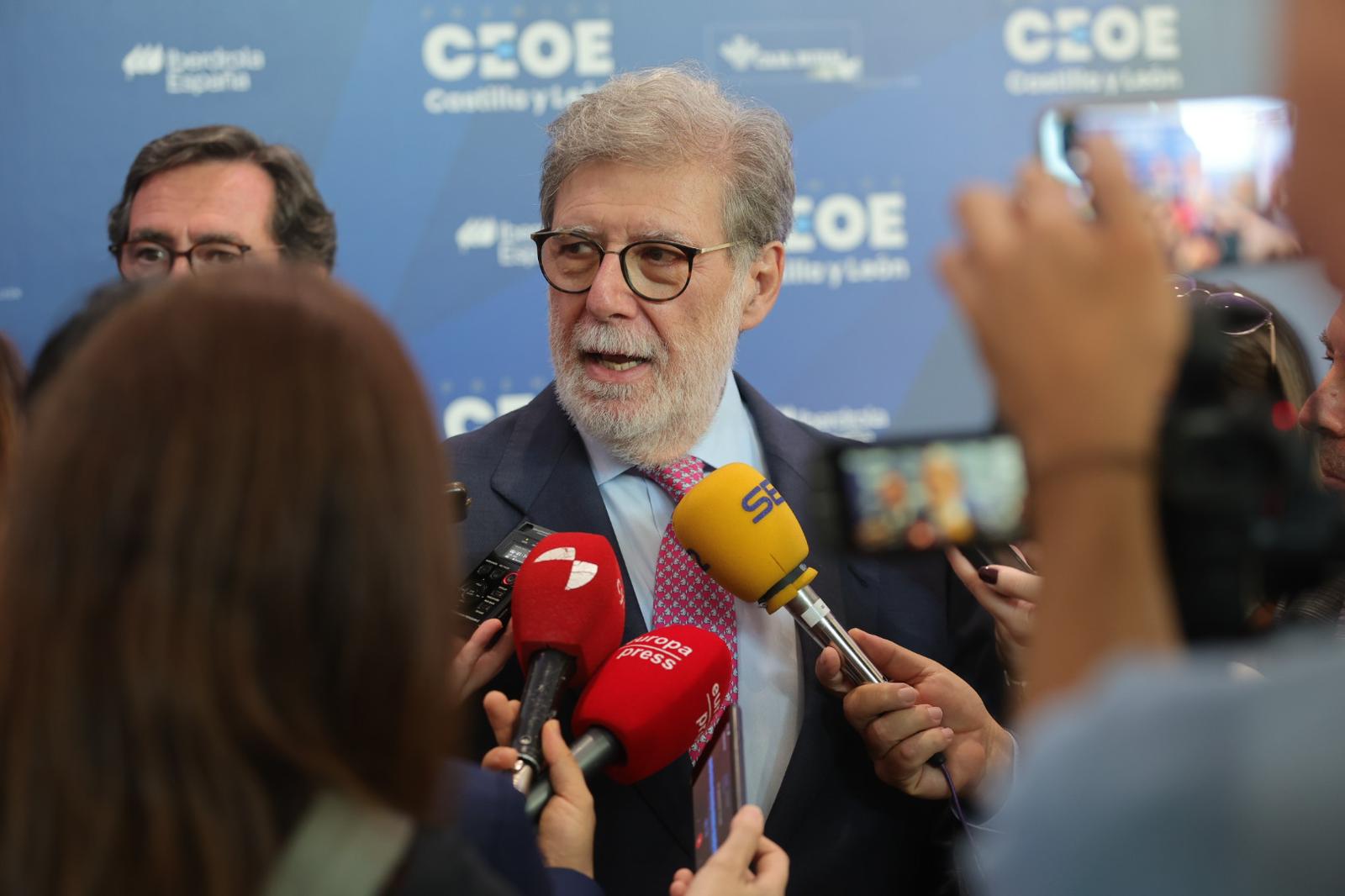 Santiago Aparicio, presidente de CEOE Castilla y León.