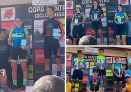 Varios podios para la Escuela de Ciclismo Salmantina en El Escorial