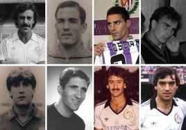 Del Bosque, Vavá, Óscar González, Toño Torrecilla, Luis García, Rodilla, Ángel González y Enrique Miguel.