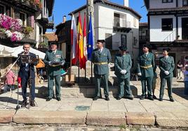 Condecorados cuatro Guardias Civiles en La Alberca en el día de su patrona