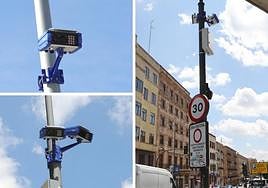 Varias cámaras en el centro de Salamanca.