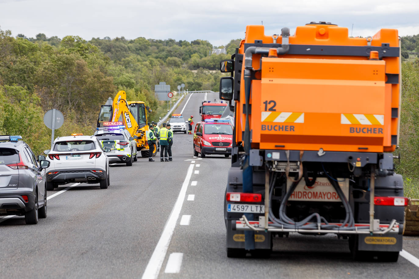 Una mujer y tres menores fallecen en un accidente en Segovia