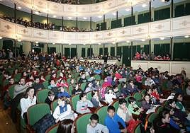 Niños en el programa 'Los escolares van al Teatro'.