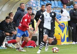 Asier Teijeira, en el partido ante el Tarazona.