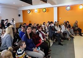 Algunos de los refugiados que fueron alojados en el albergue municipal Lazarillo de Tormes.