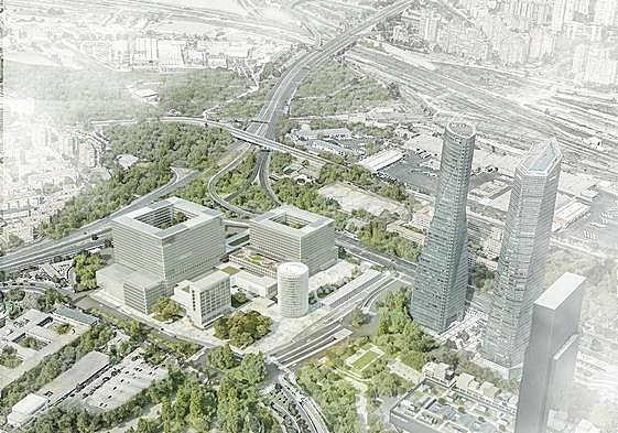 Campo de Retamas, el diseño ganador para la reforma del Hospital de La Paz.