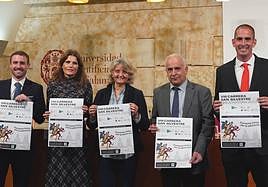 Momento de la presentación de la VIII San Silvestre Universitaria.