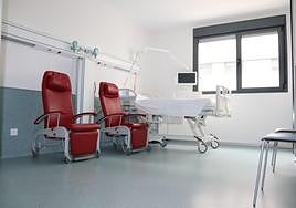 Habitación individual nueva en el Hospital Unversitario de Salamanca