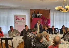 Intervención del secretario provincial de UPL-Salamanca en el acto celebrado este sábado.