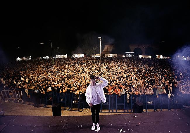 Víctor González en su show este verano en Santa Marta de Tormes