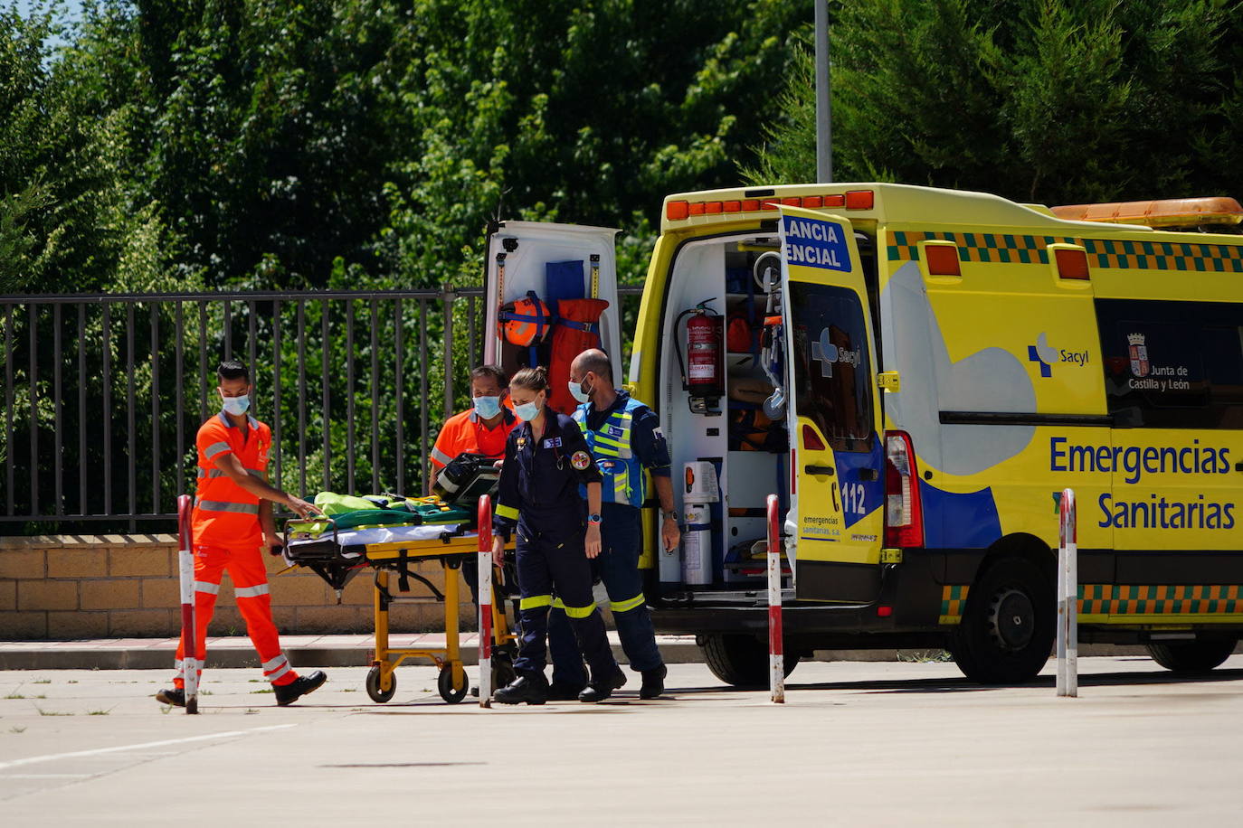 Herido tras caerse desde cinco metros de altura en una obra en Mogarraz