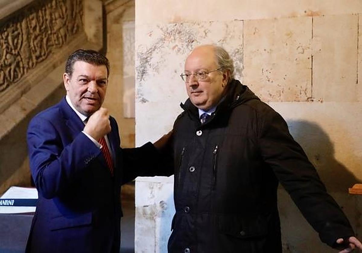 Luis miguel González Gago junto a Enrique Cabrero