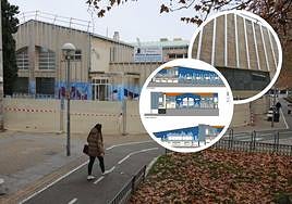 Aspecto de las obras de la piscina de La Alamedilla este mes de diciembre.