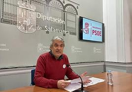 El portavoz socialista en la Diputación Provincial de Salamanca, Fernando Rubio.