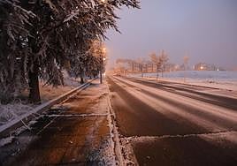Helada en el barrio de El Zurguén.