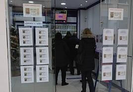 Administración de lotería en Salamanca.