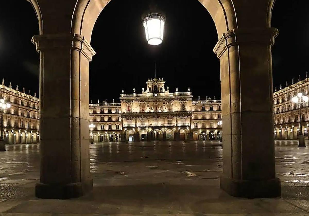 La Plaza Mayor de Salamanca.
