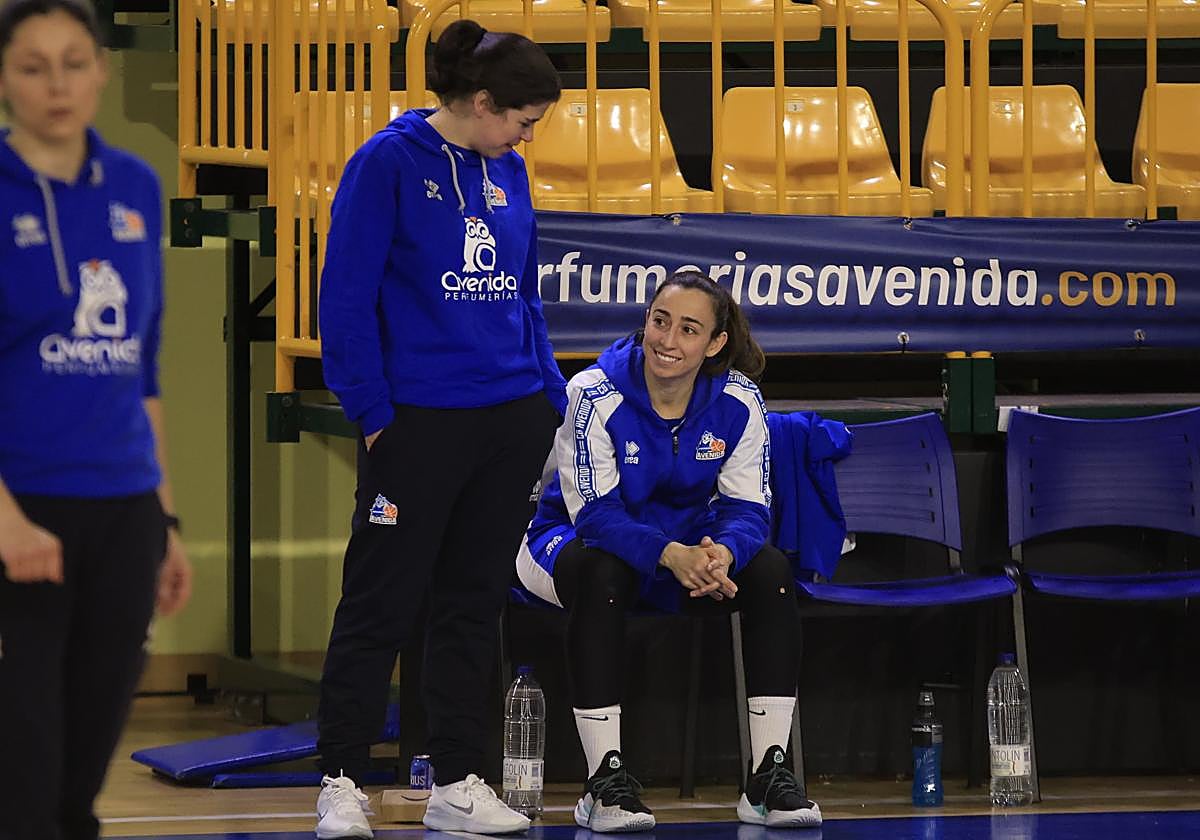 Silvia, durante el entrenamiento de ayer en Würzburg.