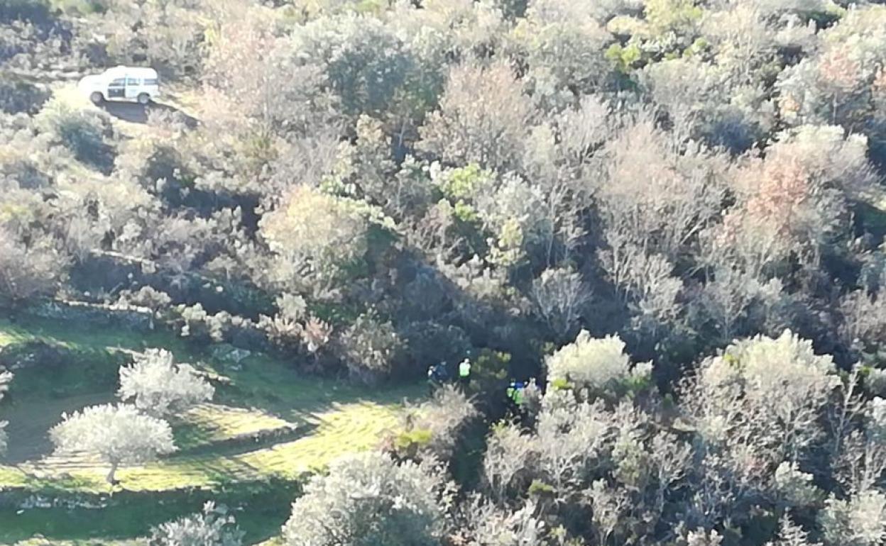 Imagen de la operación de rescate. 