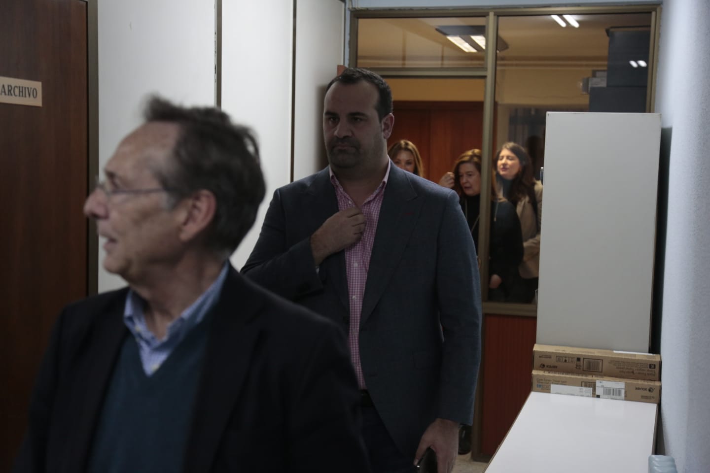 Carbayo en la reunión para candidato a la Alcaldía de Salamanca. 