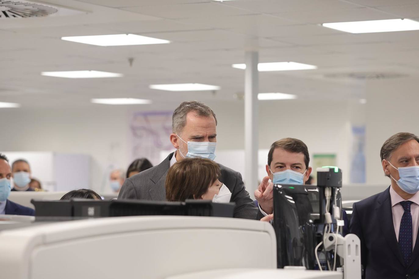 Fotos: El Rey conoce el nuevo hospital de Salamanca