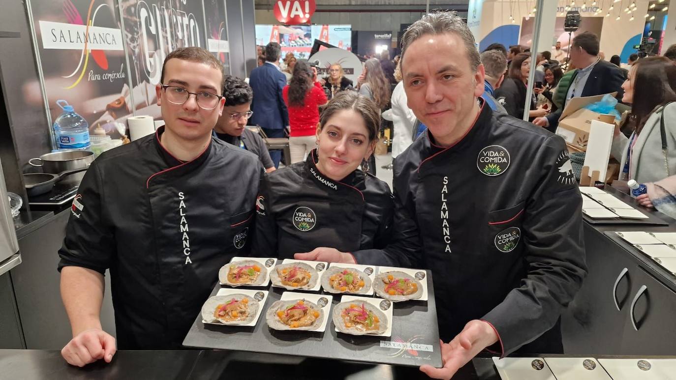 Fotos: Salamanca protagoniza la primera jornada de Madrid Fusión mostrando productos de la tierra y el cerdo ibérico