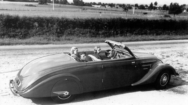 Una de las carrocerías más espectaculares era el cabriolet de cuatro plazas