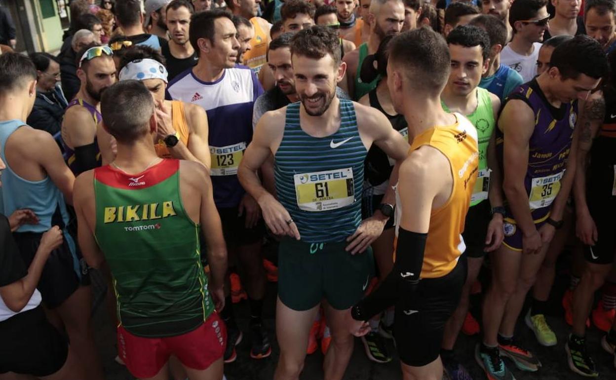 Álvaro de Arriba, en la pasada San Silvestre Salmantina. 