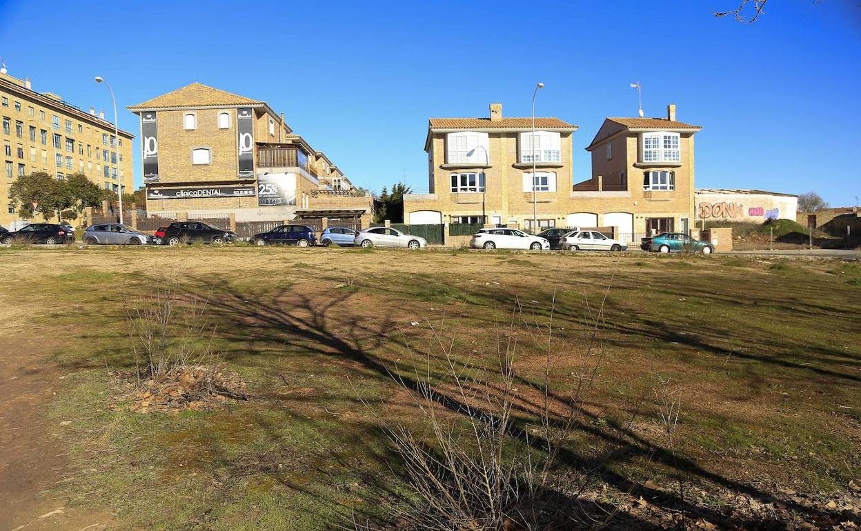 Zona verde en el barrio de Capuchinos.