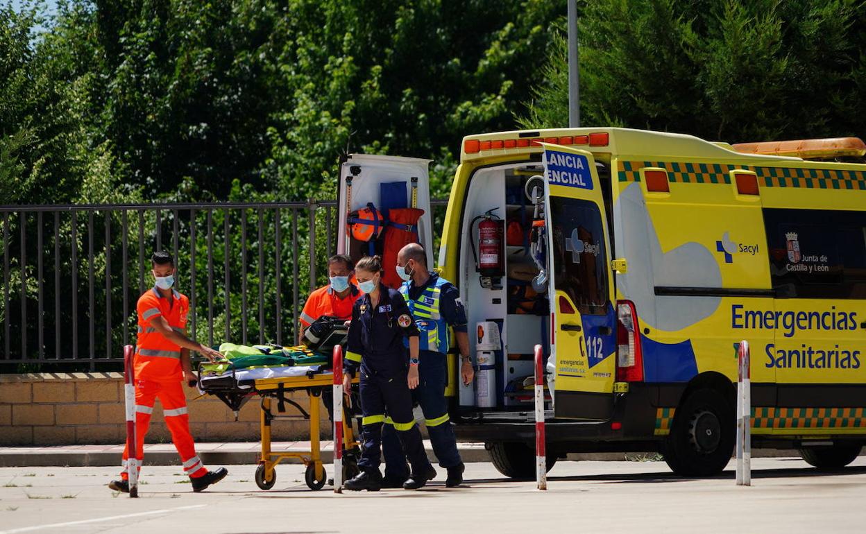 Ambulancia del 112 de Castilla y León. 