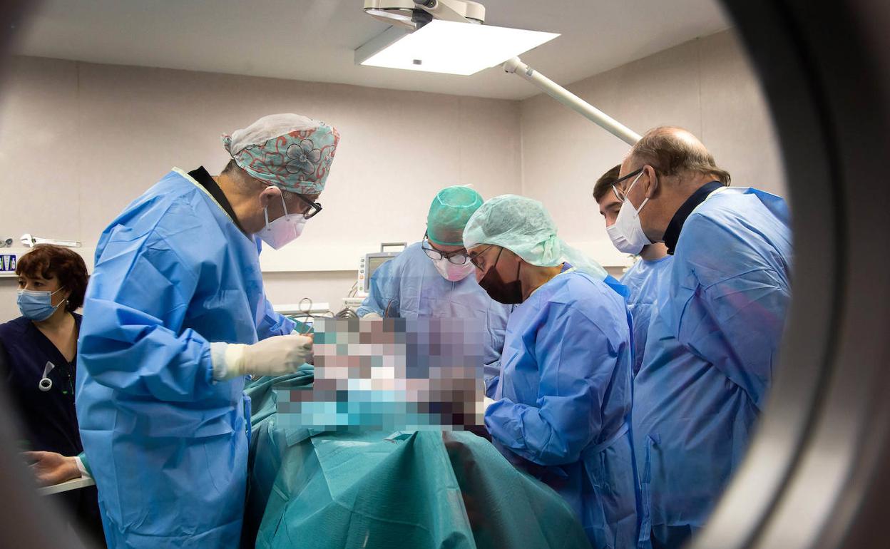 Una operación en los pasados Carnavales de Ciudad Rodrigo. 