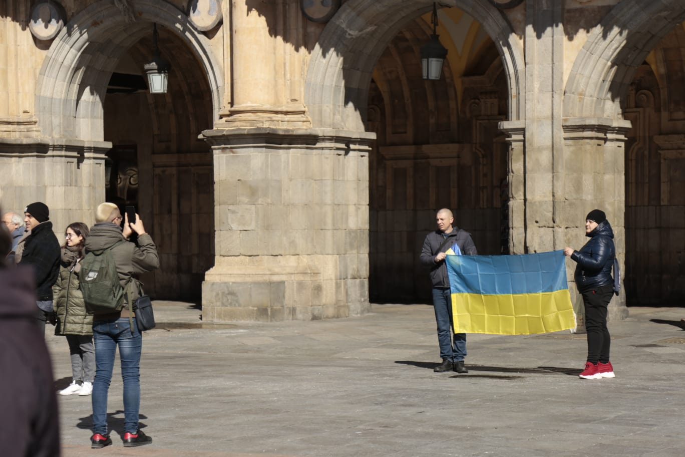 Fotos: Salamanca homenajea a las víctimas que huyen de la guerra en Ucrania