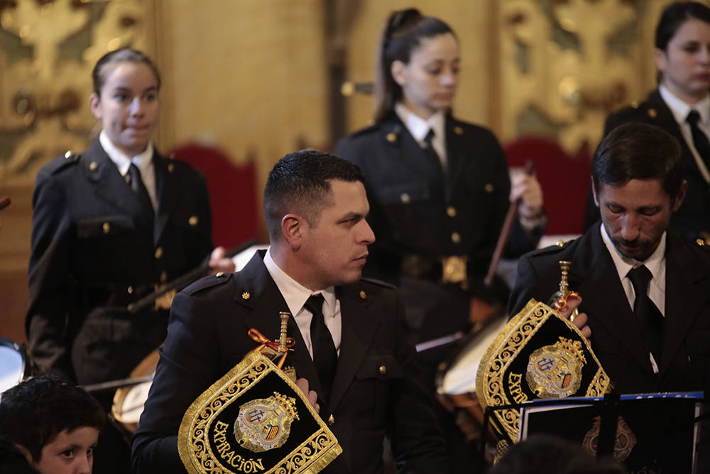 La Agrupación Musical La Expiración durante el acto conmemorativo. 