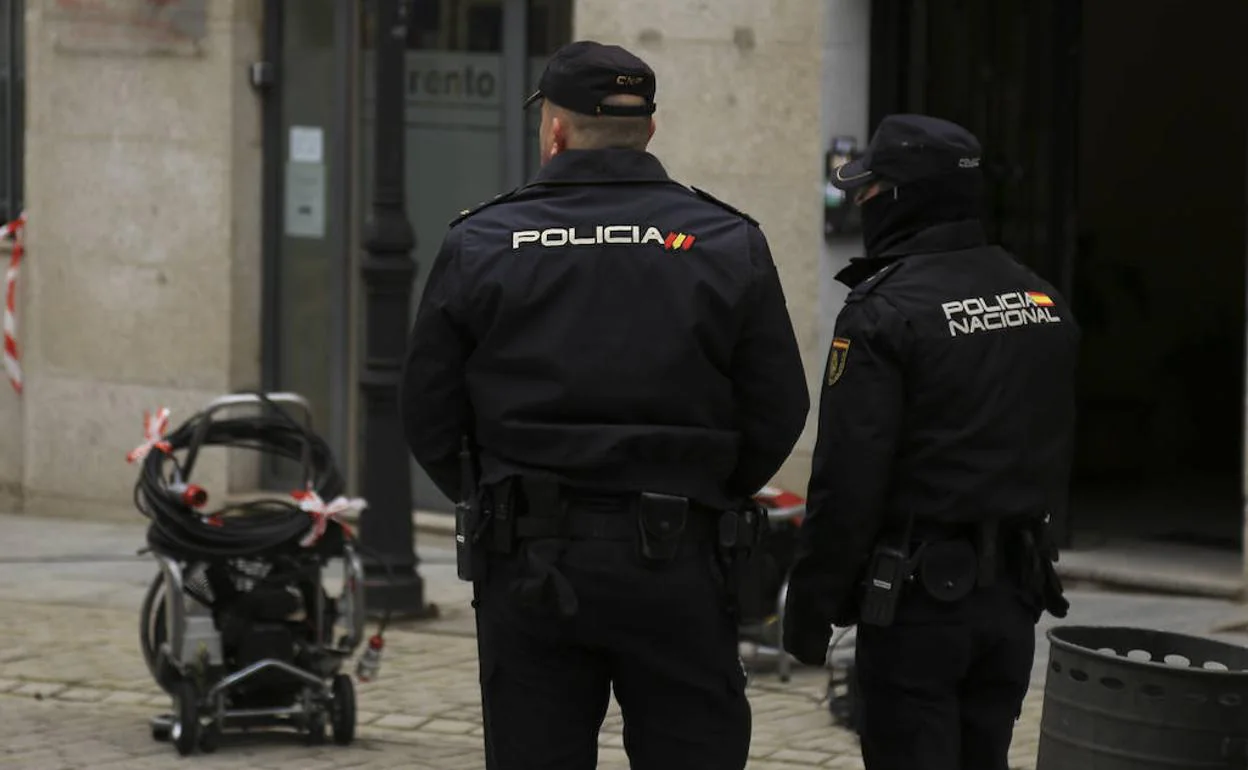 Policía Nacional en Salamanca. 