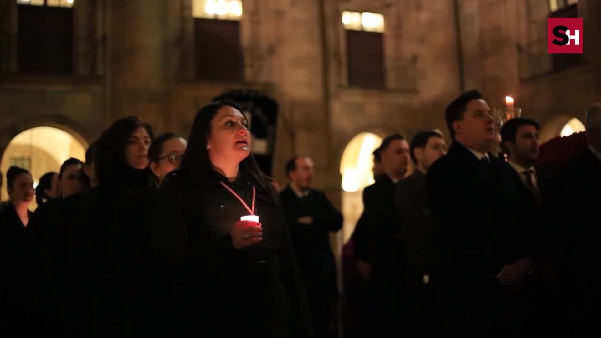 Via Crucis de Nuestro Padre Flagelado celebrado en la Universidad Pontificia de Salamanca