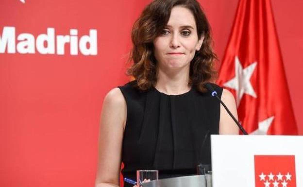 La presidenta de la Comunidad de Madrid, Isabel Díaz Ayuso.