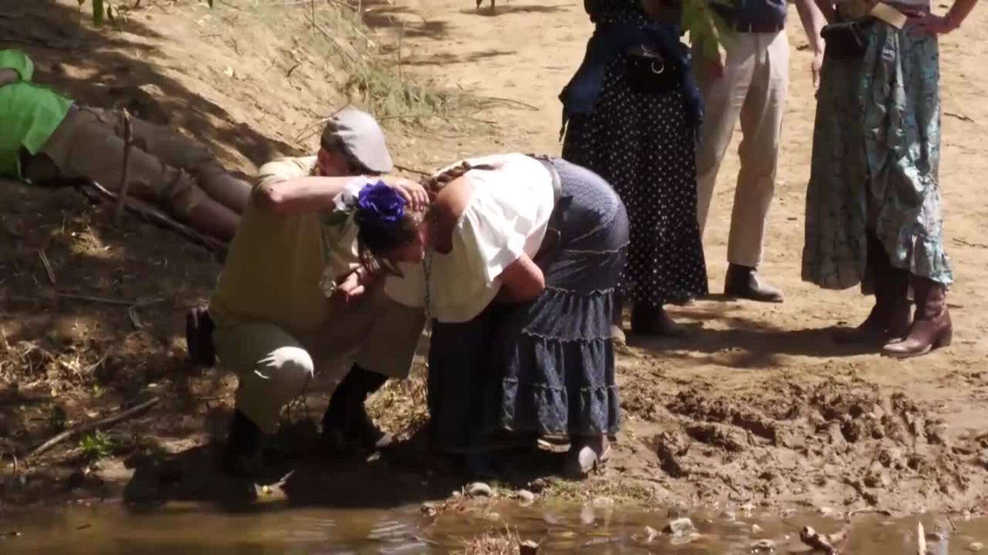 Las recientes lluvias llevan agua al Vado de Quema y permiten los bautizos de rocieros