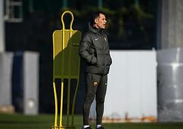 Rafa Márquez, técnico del filial del Barcelona.