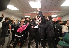 Unionistas celebrando