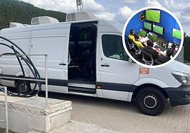 Una de las furgonetas VAR que se usa para el videoarbitraje en unidades móviles.