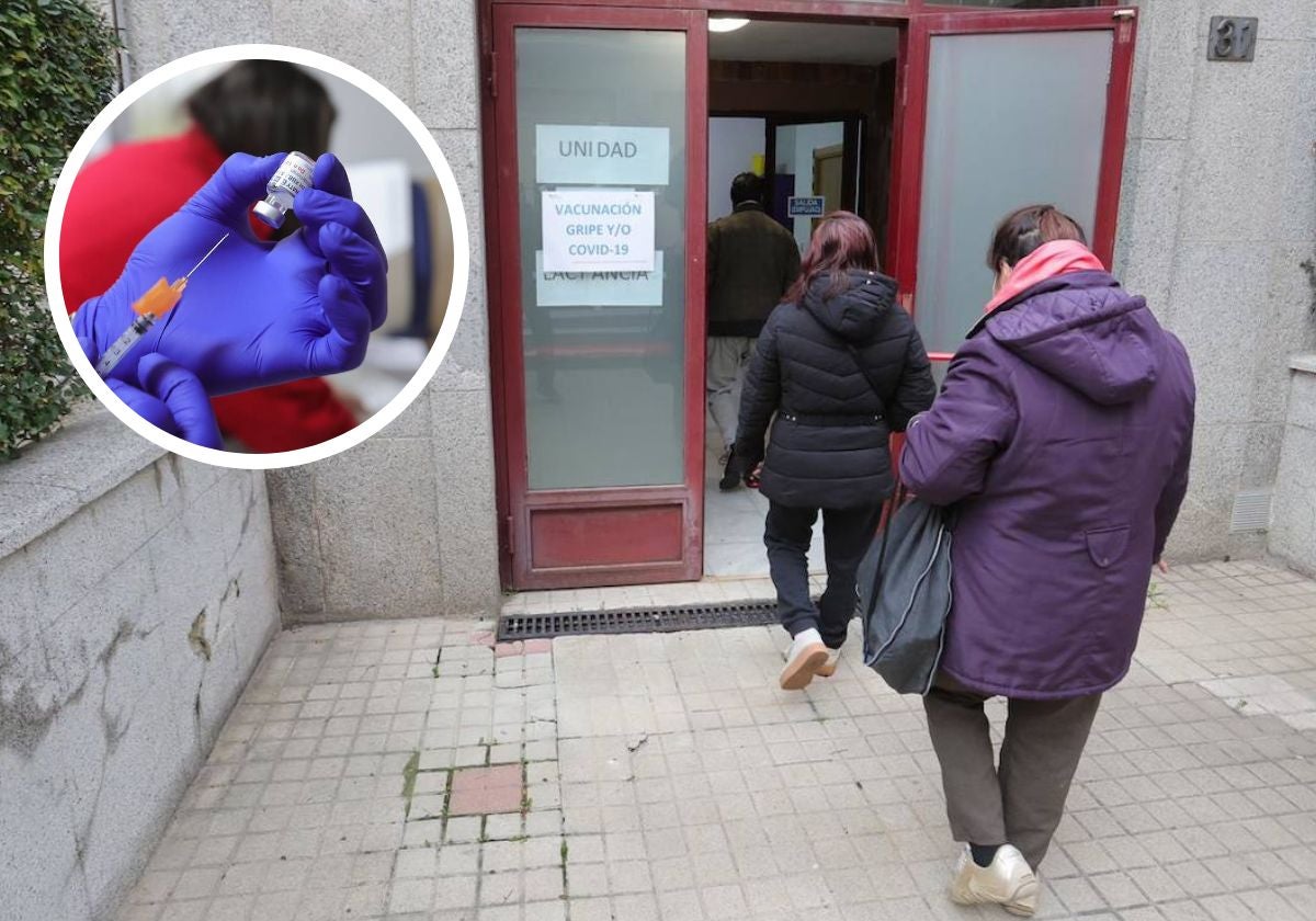 Cola de acceso a la vacunación extraordinaria de gripe.