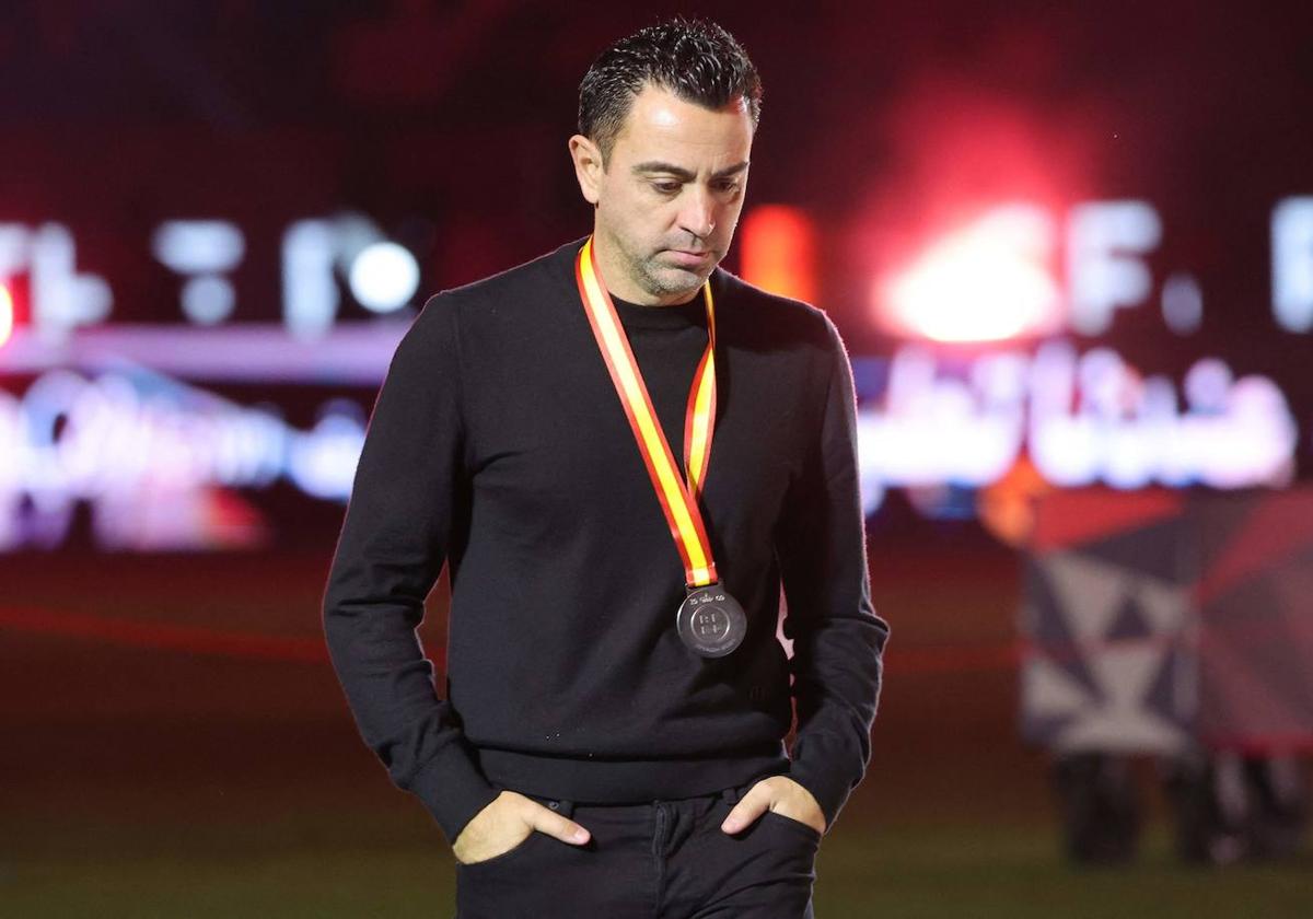 Xavi Hernández, tras la final.