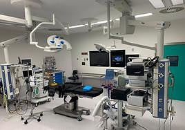 Imagen de uno de los quirófanos del hospital de Salamanca.